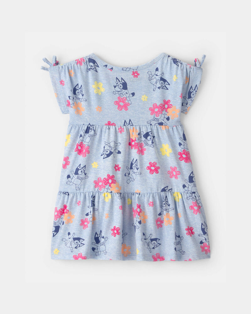 Baby Girl Bluey&trade; Floral Dress - Blue, image 2 of 3 slides