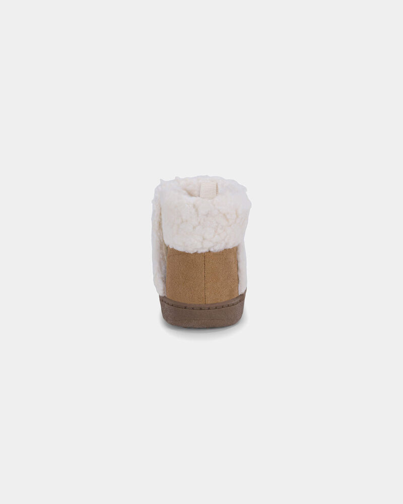 Baby Girl Every Step&reg; First Walker Teddy Fleece Boots - Tan, image 3 of 6 slides