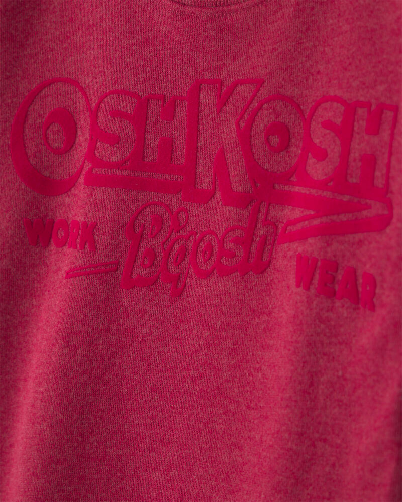 Tout-petit gar&ccedil;on - Chandail en jersey bouclette &agrave; logo OshKosh - Rouge, image 2 sur 3 diapositives