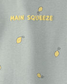 Baby Girl Tropical Short-Sleeve Romper - Green, image 3 of 4 slides