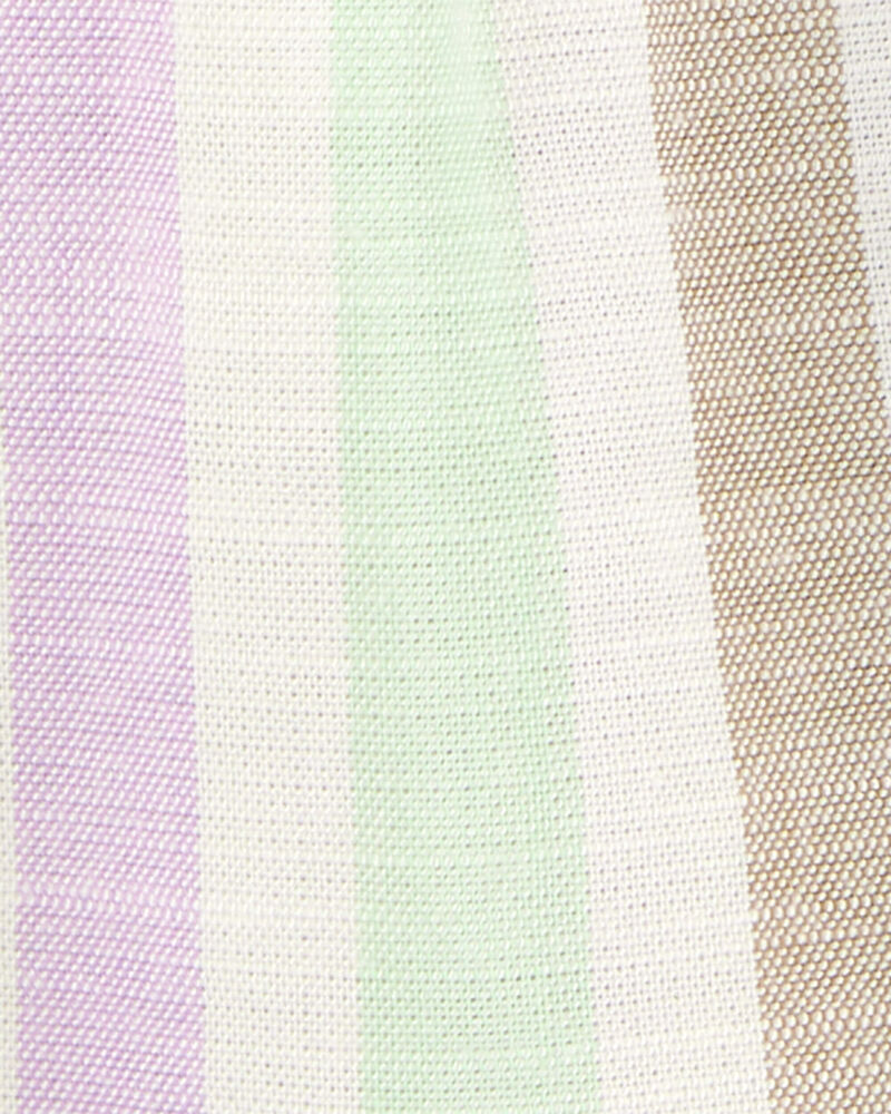 Baby Striped Short-Sleeve Fashion Top, image 2 of 3 slides