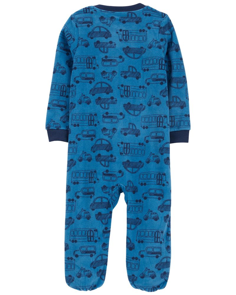 2-Pack Zip-Up Fleece Pyjamas , image 5 of 9 slides