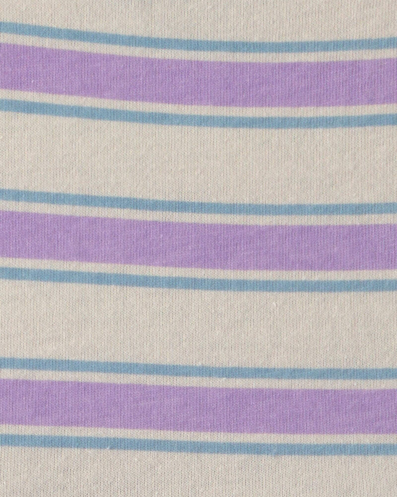 Baby Girl Striped Short-Sleeve Dress - Blue, image 3 of 4 slides