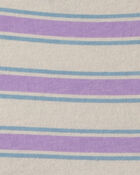 Baby Girl Striped Short-Sleeve Dress - Blue, image 3 of 4 slides