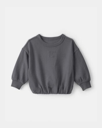 B&eacute;b&eacute; - Chandail en jersey bouclette &laquo;Ready Set Play&raquo; - Gris, 