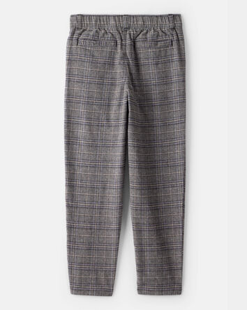 Garçons - Pantalons à carreaux - Gris, 