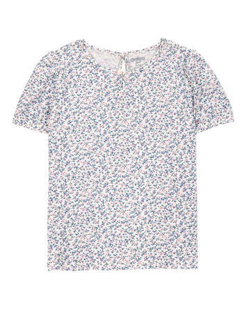 Toddler Short-Sleeve Floral Fashion Top, 
