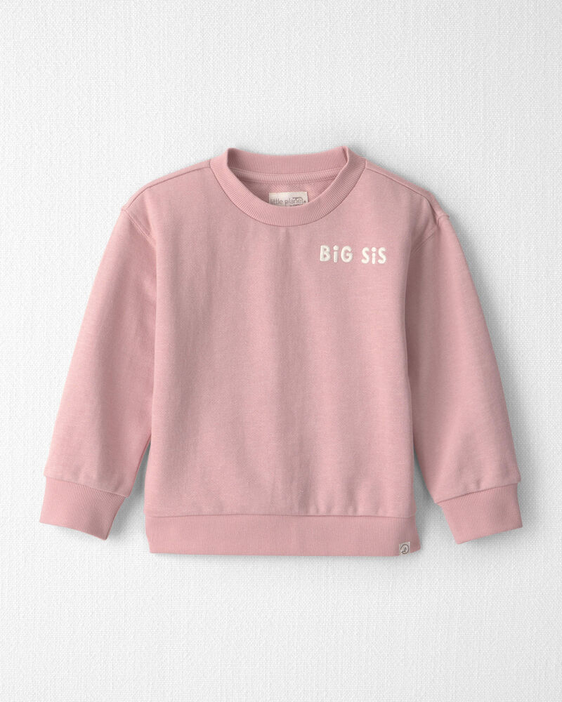 Tout-petit fille - Chandail en coton biologique &laquo;Big Sis&raquo;, image 1 sur 4 diapositives