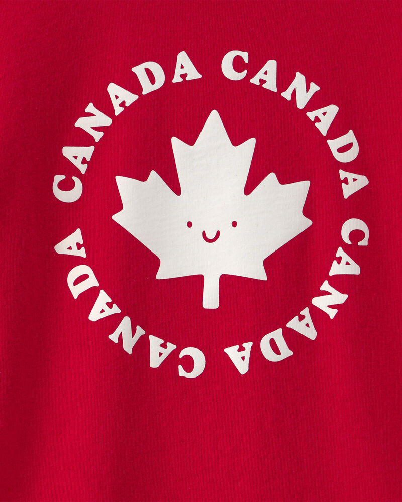 Tout-petit gar&ccedil;on - T-shirt &agrave; imprim&eacute; feuille d&rsquo;&eacute;rable pour la f&ecirc;te du Canada - Rouge, image 2 sur 2 diapositives