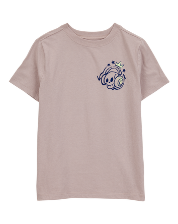 Kid Skull-Print Short-Sleeve Graphic Tee, 