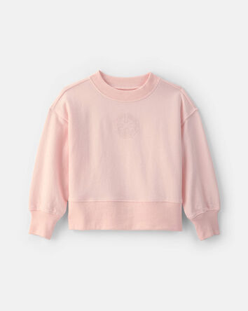 Tout-petit fille - Chandail en jersey bouclette &agrave; logo OshKosh - Rose, 