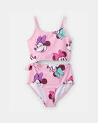 Girls Disney&copy; Minnie Mouse 1-Piece Swimsuit - Pink, image 1 of 3 slides