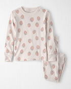 Tout-petit fille - Ensemble 2 pi&egrave;ces en coton biologique - Fraises, image 1 sur 3 diapositives