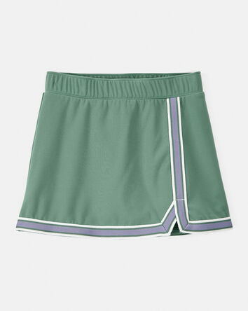 Filles - Jupe-short en tricot d’allure sportive - Vert, 