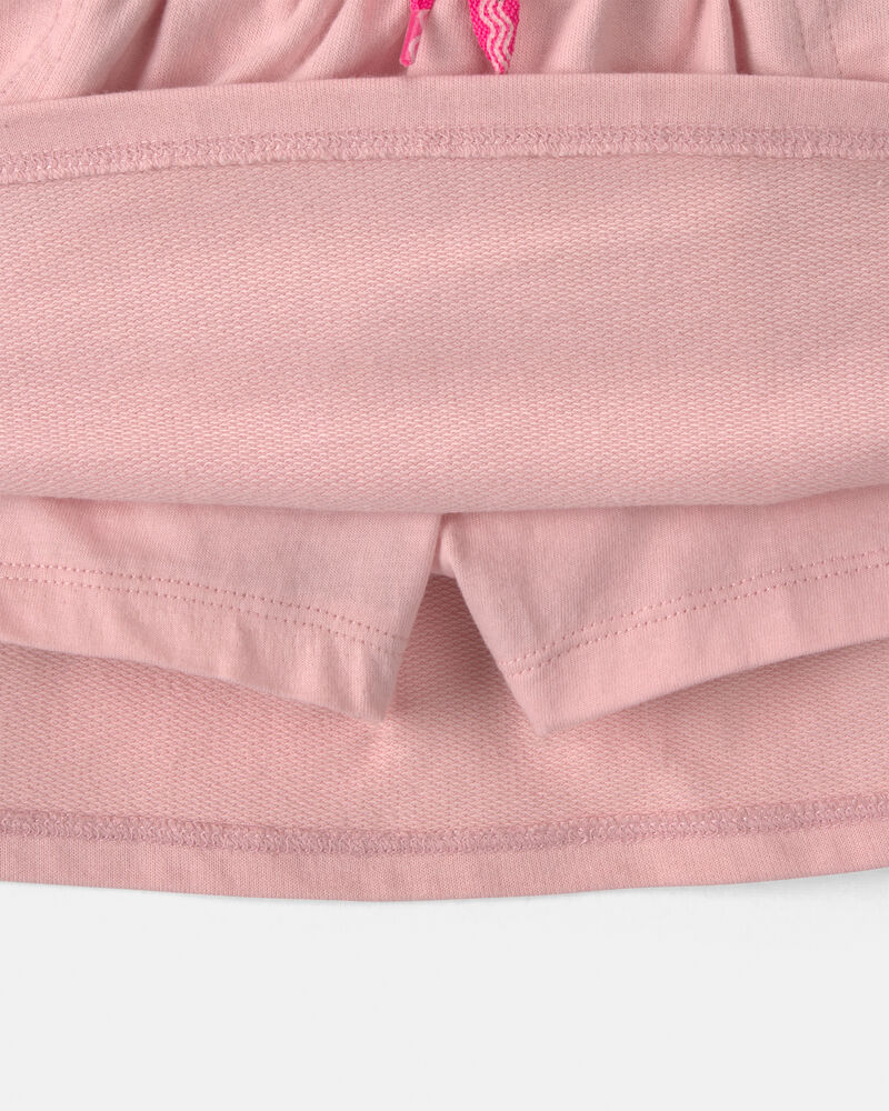 Tout-petit fille - Jupe-short en jersey bouclette - Rose, image 2 sur 3 diapositives