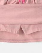Tout-petit fille - Jupe-short en jersey bouclette - Rose, image 2 sur 3 diapositives