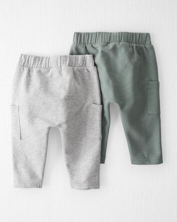 Baby 2-Pack Organic Cotton Sweatpants, 