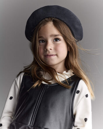 Tout-petit fille - Béret – Noir, 