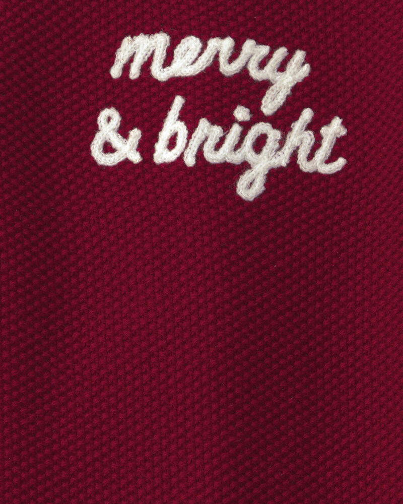 B&eacute;b&eacute; - Combinaison en tricot de coton biologique &laquo;Merry & Bright&raquo;, image 3 sur 3 diapositives