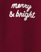 B&eacute;b&eacute; - Combinaison en tricot de coton biologique &laquo;Merry & Bright&raquo;, image 3 sur 3 diapositives