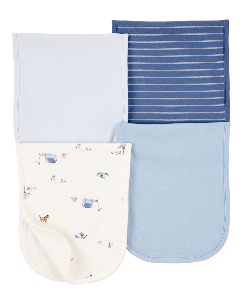 Baby 4-Pack Burp Cloths, image 1 of 1 slides