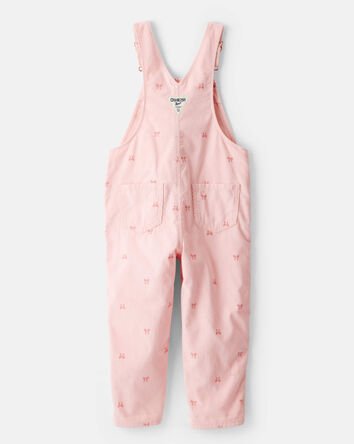 Tout-petit fille - Salopette en velours côtelé à motif de nœud - Rose, 