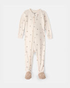 Baby Easter Bunny 100% Cotton Snug Fit 1-Piece Pyjama - Cream, image 1 of 5 slides