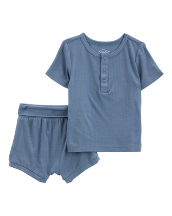 Baby 2-Piece PurelySoft Outfit Set - Navy, 