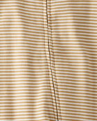 Baby Organic Cotton Rib Sleeper Pyjamas in Stripes, image 2 of 4 slides
