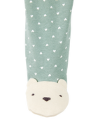 Baby Girl Polka Dot 2-Way Zip Cotton Sleeper pyjamas, image 2 of 4 slides