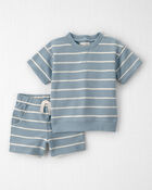Toddler 2-Piece Organic Cotton Striped Set, image 1 of 5 slides