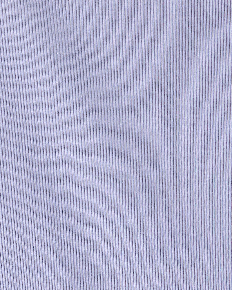 Girls Long Sleeve Cotton Dress - Blue, image 3 of 4 slides