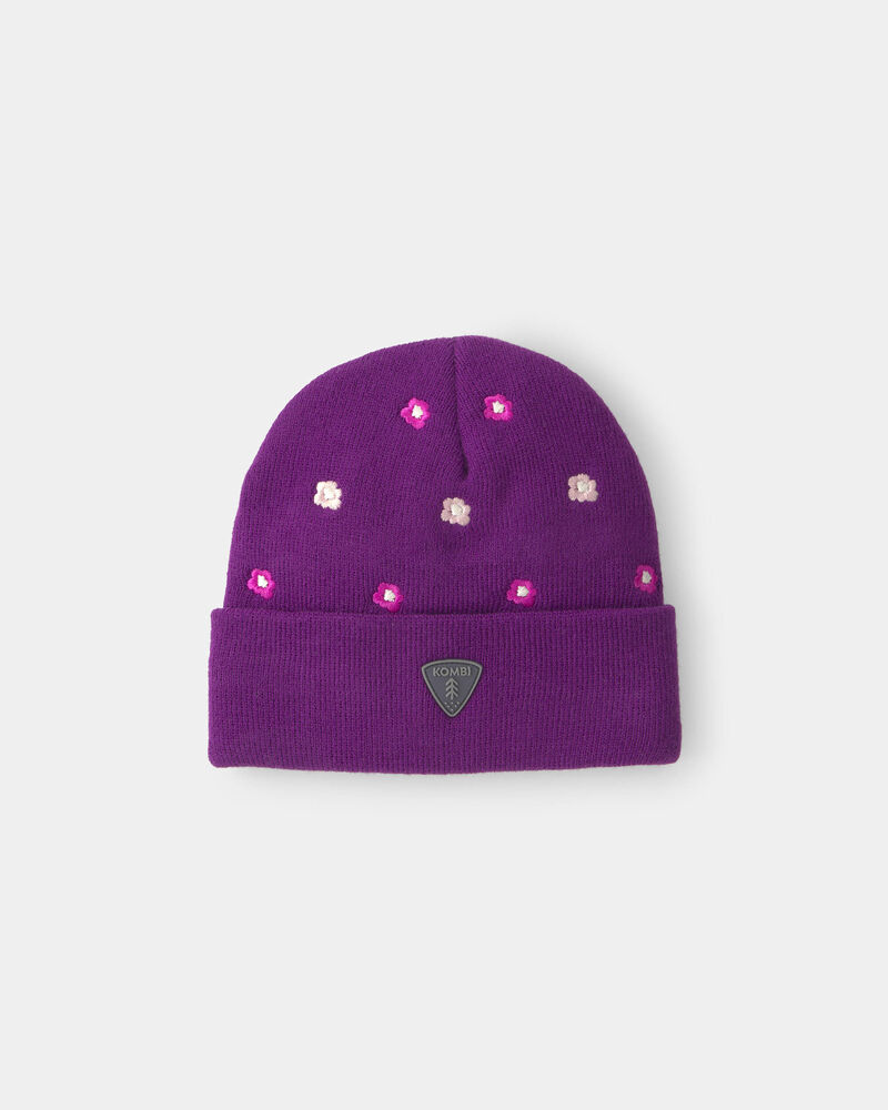 Tout-petit fille - Tuque Stripy Kombi - Mauve, image 1 sur 2 diapositives