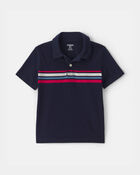 Tout-petit gar&ccedil;on - Polo &agrave; rayures - Bleu marine, image 1 sur 2 diapositives
