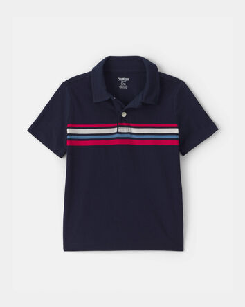 Toddler Boy Polo Shirt - Navy Blue, 