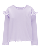 Kid Long-Sleeve Ribbed Top, image 1 of 3 slides