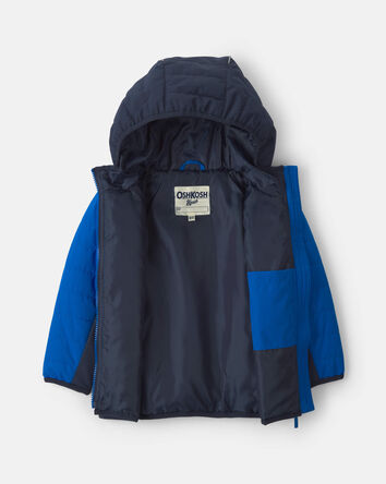 Baby Boy  Quilted Mid Weight Jacket- Royal Blue, 