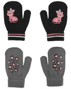 Toddler 2-Pack Gripper Mittens, image 1 of 2 slides
