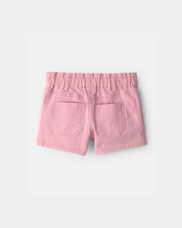 Tout-petit fille - Short tiss&eacute; - Rose, 