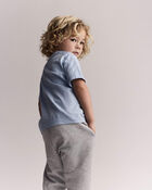 Toddler Boy Henley Tee - Blue, image 6 of 6 slides