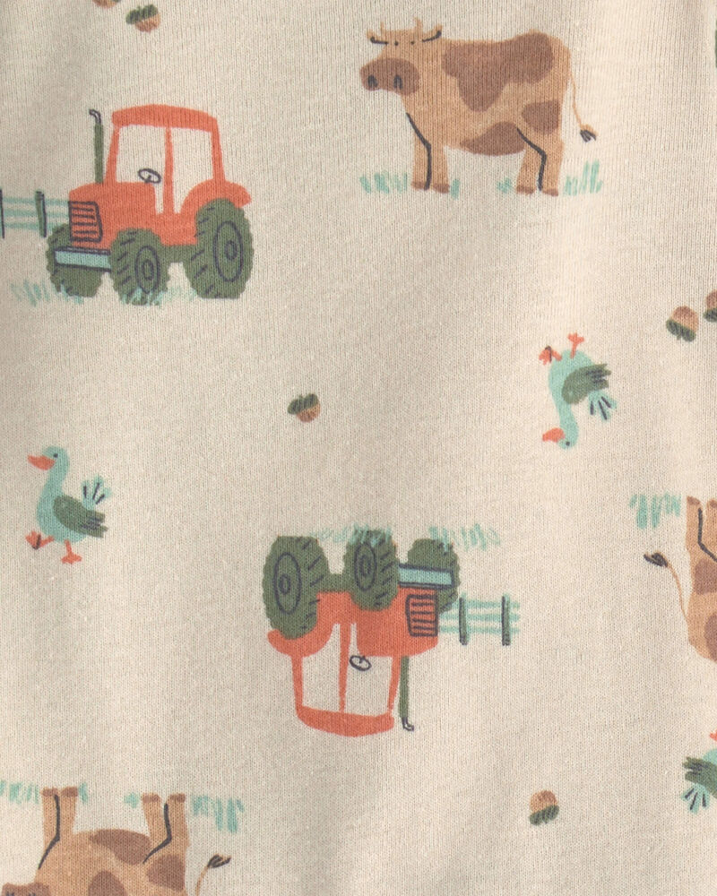 Baby Boy 4-Pack Farm Long-Sleeve Bodysuits, image 2 of 6 slides