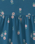 B&eacute;b&eacute; fille - Robe manches courtes &agrave; motif floral - Bleu marine, image 3 sur 3 diapositives