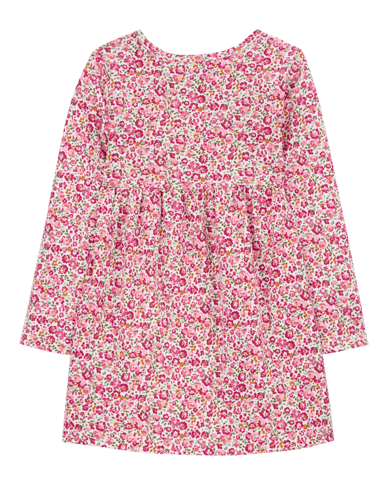 Toddler Floral Jersey Dress, image 2 of 4 slides