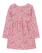 Toddler Floral Jersey Dress, image 2 of 4 slides
