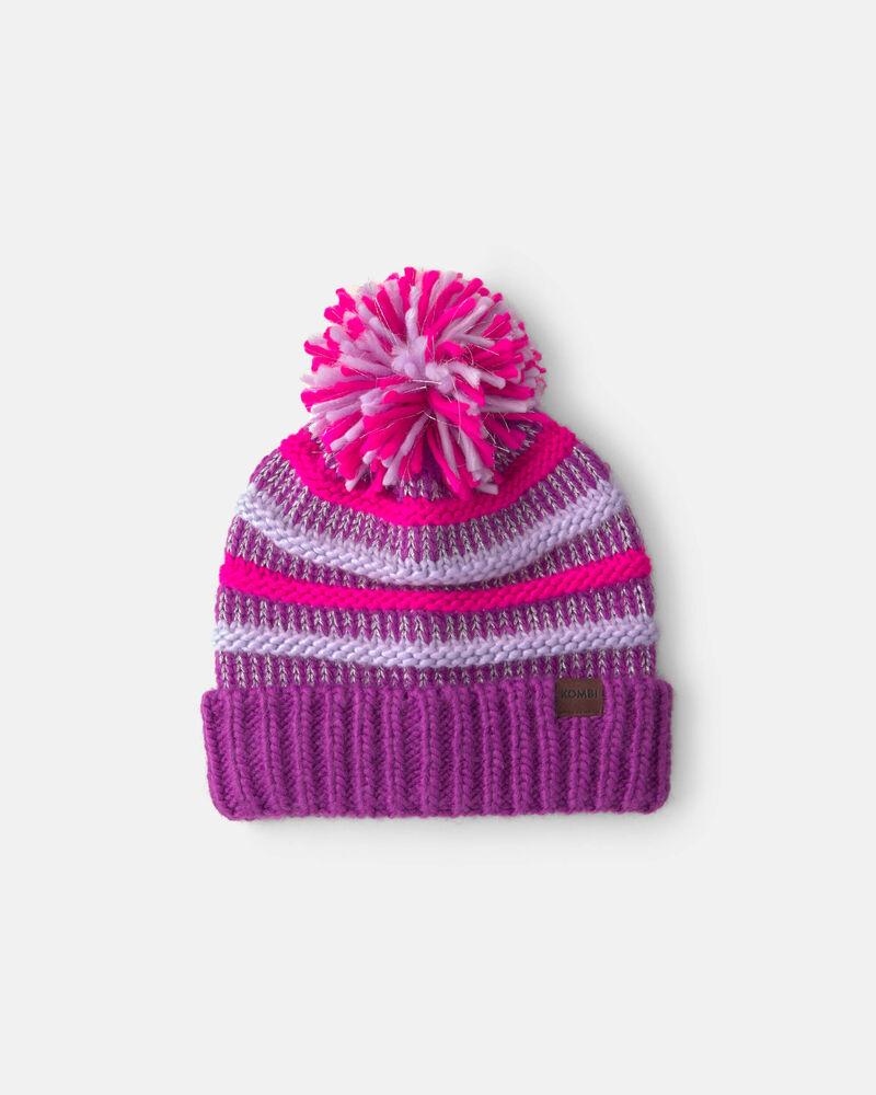 Tout-petit fille - Tuque Horizontal Kombi - Mauve, image 1 sur 1 diapositives