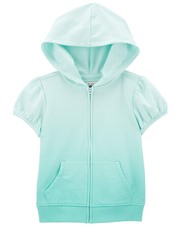 Terry Hooded Full Zip Cover-Up, 
