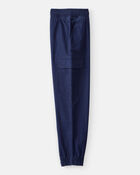 Boys Cotton Fashion Cargo Pants - Navy, image 3 of 5 slides