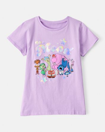 Filles - T-shirt à manches courtes imprimé InsideOut - Mauve, 