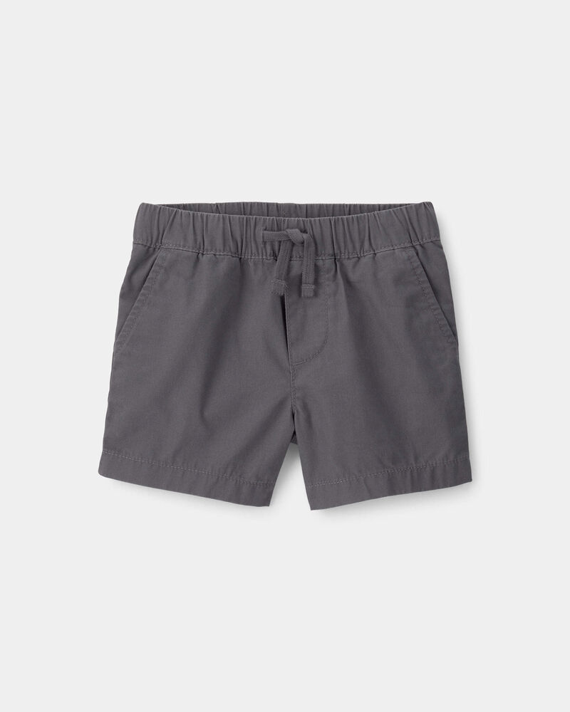 Baby Boy Canvas Shorts - Grey, image 1 of 4 slides