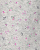 Baby Girl 4-Pack Swan Floral Long-Sleeve Bodysuits - Grey/Purple/Ivory, image 5 of 6 slides